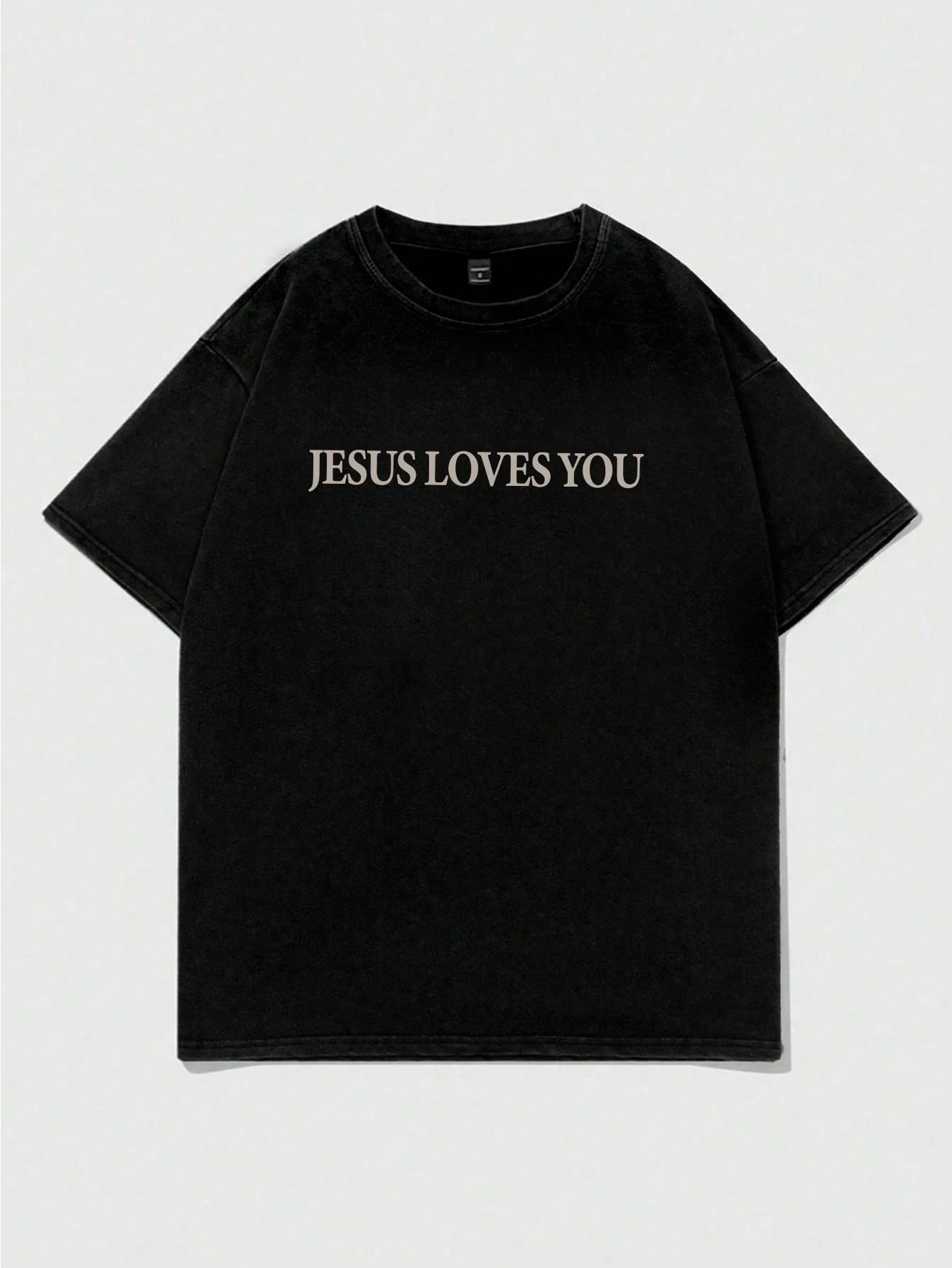 Noixe Jesus Loves You T-Shirt, Jesus T-Shirt, Christian Shirt, Aesthetic Apparel, Biblical Quote Shirt, Jesus T-Shirt, Christian Merchandise, Comfortable Colorful round Neck Men Graphic Print T-Shirt